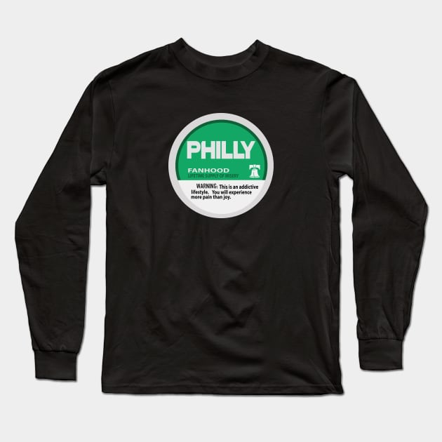 Philly Fan Hood Long Sleeve T-Shirt by Philly Drinkers